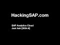 SAP Analytics Cloud Just Ask [2024.6]