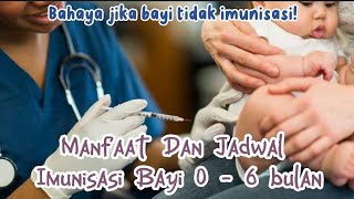 Manfaat dan Jadwal Imunisasi Bayi 0 - 6 Bulan, Bunda harus tau ‼️🔥🔥