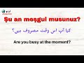 asking questions in turkish ترکی میں سوالات پوچھنا