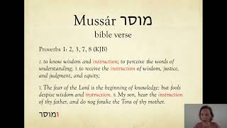 5 מוסר – Hebrew Bible Word study Mussar