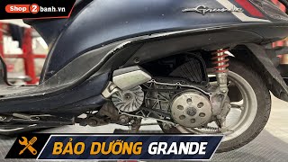 Bảo dưỡng Yamaha Grande đi 20.000 km, các chi tiết nồi chỉ đóng bụi, phụ tùng nồi còn sử dụng tốt