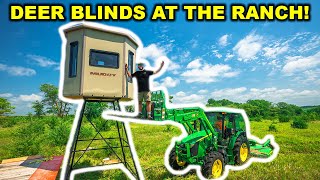 Building TOWER BLIND Deer Stands at the ABANDONED RANCH!!!