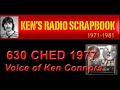 630 ched edmonton alberta 1970 s ken connors carpenters commercial radio archive