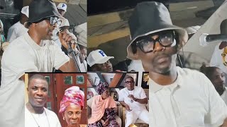 Oganla Pasuma TRIBUTE to K1 D Ultimate Wasiu Ayinde Mother's Demise Latest