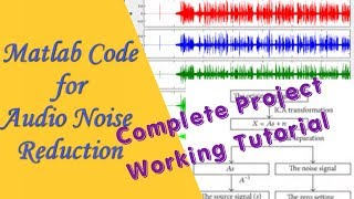 Audio Noise Reduction Using Wavelet Transform Matlab Project with Code