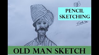 Old Man Sketch | Rich Farmer | Pencil Sketch | Humanity | Rich From the bottom of heart | Modern Art