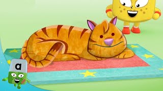 @officialalphablocks - The Cat Sat on The Mat! 🎶 | Learn to Read | Learning Blocks