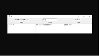 Weight Converter In Python With Source Code | Source Code & Projects