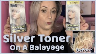 Jerome Russell Bblonde Silver Toner / Silver Toner On Blonde Balayage Hair / Demo And Review