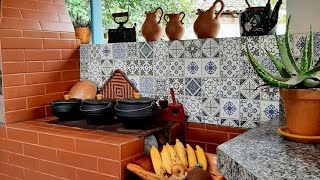 COZINHAS COM FOGÃO A LENHA! INSPIRAÇÃO PARA COPIAR!