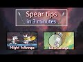 20 Spear Tips in 3 Minutes (Enemy habits, Early kills, Eggdrop, etc...)