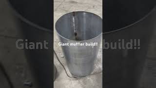 Huge muffler for a dredge! #construction#custom#welding#fabrication#mining#stainlesssteel#huge