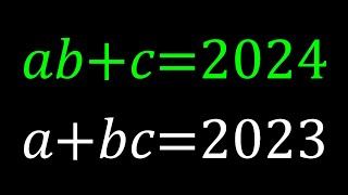 A Nice Diophantine System | Math Olympiads