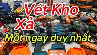 Vét kho xả thanh lý Bulong pin, khoan pin, mài pin,cưa kiếm,cảo bạc đạn, ETO,thước Laze,khoan tháp