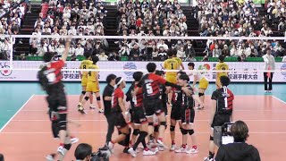 【春高2024】 福井工大福井 県勢初の決勝へ 工大福井 vs 鎮西 準決勝(3セット目終盤)