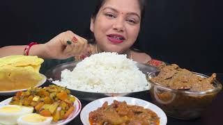 Bigbites, Eating Rice With Chicken Gizzerd Curry, Chingri Bati Chorchori, Ucche kumro Vaja।।