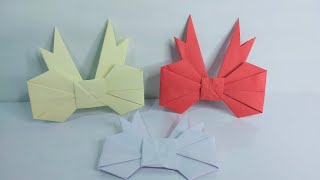 Easy Origami Ribbon - How to fold a paper ribbon