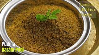 PudinaChilliPowder|Aromatic Idli Dosa Podi|పుదినా కారం పొడి|కూర చేసే ఓపిక లేనప్పుడు ఇదుంటే చాలు