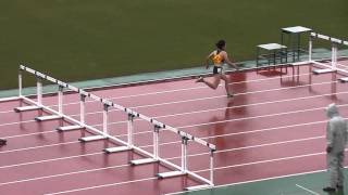 第70回鹿児島県陸上選手権大会 女子 100mH 予選2組 2015年7月5日