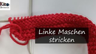 Kikos Strickschule - Linke Maschen stricken