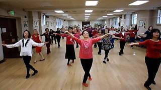 九九女兒紅 Chinese (99) Red Girl Wine, San Francisco GGPSC Chinese Line Dance Class