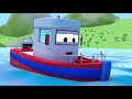 Tom the Tow Truck -  Amber the AMBULANCE can't start his ENGINE - Car City ! Trucks Cartoon for kids