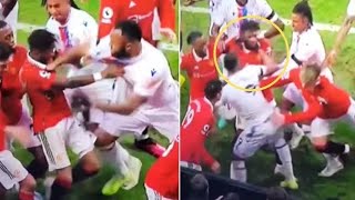 Damning video shows Jordan Ayew shoving Fred in the face before Casemiro was sent off
