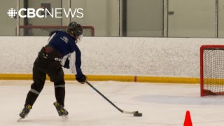 A bigger puck, a smaller net | How the Saskatoon Blind Hockey League adapts the game