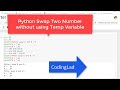 Python Swap Two Numbers Without using 3rd variable (English)