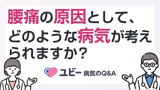 腰痛の原因として、どのような病気が考えられますか？【ユビー病気のQ\u0026A】