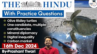 The Hindu Analysis | 16th December 2024 | The Hindu NewsPaper Today With Practice Questions