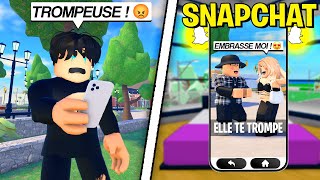 J'AI SURPRIS MA PETITE COPINE ENTRAIN DE ME TROMPER SUR SNAPCHAT ROBLOX !