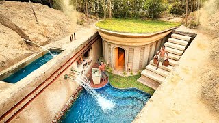 How To Build The Most Modern Underground Swimming Pools with Underground mud House