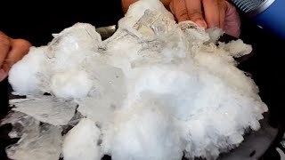 POWDER ICE 7 CRUSHED HOLLOW ICE | ONLY BITES | Request 714 | ice Eating ASMR | #asmr #iceeating