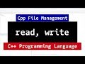 C++ Binary Files | Read, Write Methods | CPP Programming File Management Video Tutorial