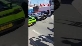 UK Lamborghini crash drag race