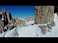 forcella del nevaio di misurina drone video ..misurina dolomiti skialp .