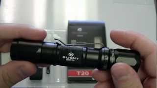 Olight T20 LED Flashlight EDC (Close-Up)