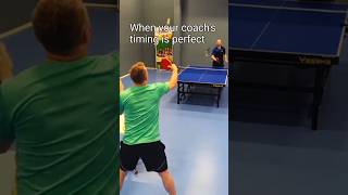 When your coach's timing is perfect! ☎️😂 #tabletennis #pingpong #tischtennis #tenisdetable #coaching