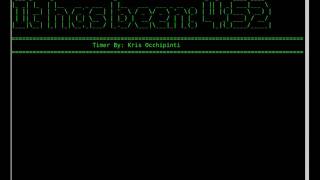 BASH lesson 10 Figlet Timer