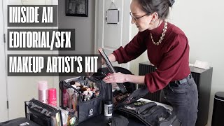 SPECIAL FX \u0026 EDITORIAL MAKEUP ARTIST KIT TOUR with Hannah Dorion