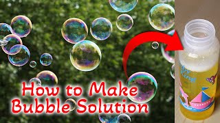 How to Make Bubble Solution at Home without Glycerin
