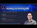 Reading and Writing Data