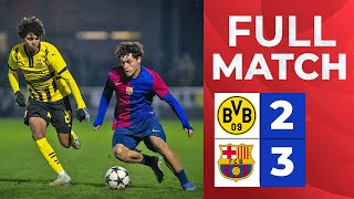 Barcelona U19 3-2 Borussia Dortmund U19 | UYL Full Match