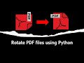How to rotate PDF files with Python