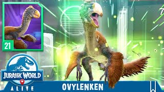 NEW UNIQUE HYBRID OVYLENKEN UNLOCKED (JURASSIC WORLD ALIVE)