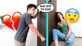 PASSING OUT WITH THE DOOR LOCKED PRANK ON FIANCÉ!