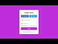 Create a Login Form with Icon using HTML and CSS