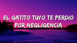 el gatito tuyo te perdio por negligencia - Bad Bunny