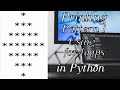 Using nested for loops to print star pattern No.1 in Python | Star Patterns in Python | Part 1